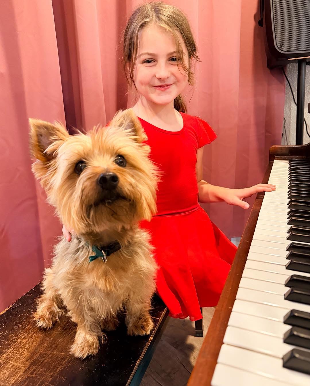 BMA student Cooper at Baylee's Music Academy